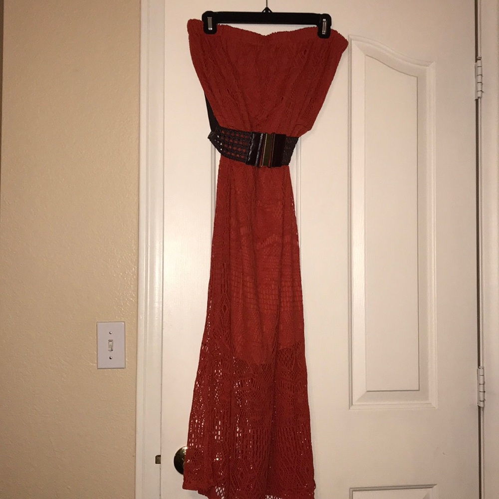Strapless summer dress